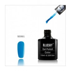 Bluesky shellac NEON 01 Яркий голубой