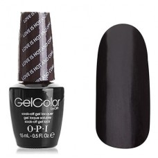 ГЕЛЬ-ЛАК OPI GELCOLOR, ЦВЕТ LOVE IS HOT AND COAL F06